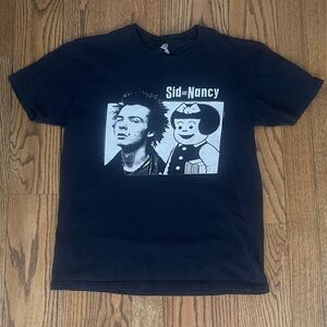 Black Sid and Nancy Graphic T-Shirt